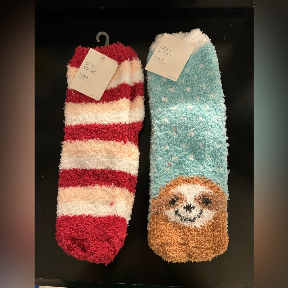 Cute, never worn socks. One-size